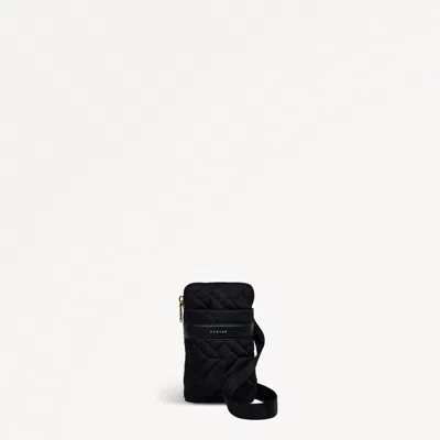 Radley London Responsible Black Phone Crossbody Bag
