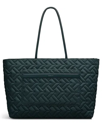 Radley London Holland Park Quilt Extra Large Zip Top Tote Bag In Blue