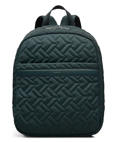 Radley London Holland Park Quilt Small Zip Around Backpack Bag In Blue