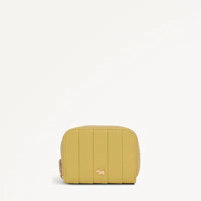 Radley London Honeycomb Small Zip Around Purse In Yellow