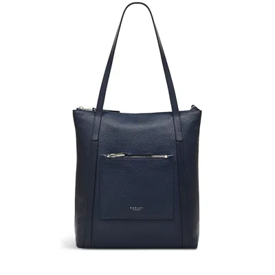 Radley London Ink Medium Ziptop Tote In Blue