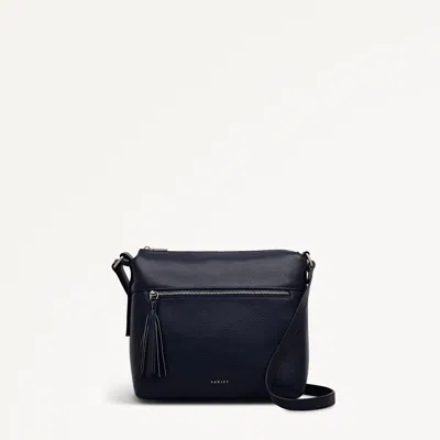 Radley London Ink Small Ziptop Cross Body Bag In Blue