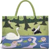 Radley London Into The Woods Bonsai Print Leather Tote Bag In Bonsai