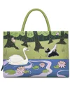 Radley London Into The Woods Medium Zip-top Leather Satchel In Bonsai