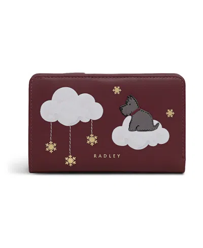 Radley London It's Written In The Snowflakes Bifold Wallet In Burgundy