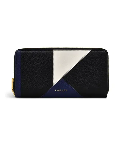 Radley London Kensington Place Patchwork Zip Around Wallet In Black