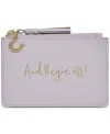 Radley London Kentucky Derby Leather Ziptop Coin Wallet In Thistle