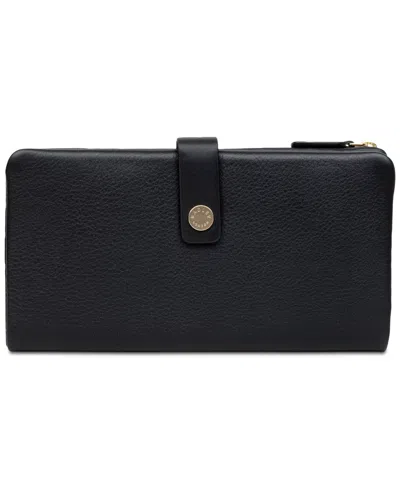 Radley London Larkswood Large Leather Bifold Wallet In Black,gold
