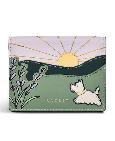 Radley London Lavender Fields Card Holder Wallet In Purple