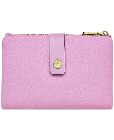 Radley London Leather Medium Bifold Wallet In Sugar Pink