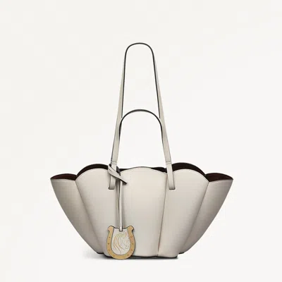 Radley London Leather Open Top Grab Bag Chalk