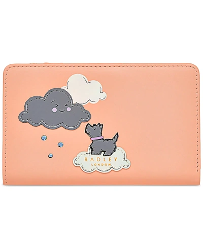 Radley London Little Rain Cloud Leather Bifold Wallet In Light Pink