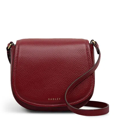 Radley London Liverpool Gardens Mini Flapover Crossbody Bag In Burgundy