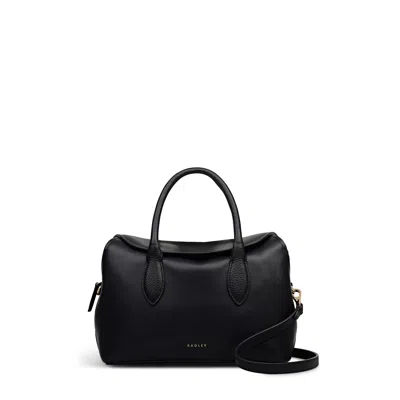 Radley London Liverpool Gardens Small Ziptop Satchel Bag In Black