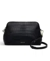 Radley London Liverpool Street 3.0 Faux Croc Zip Top Crossbody Bag In Black