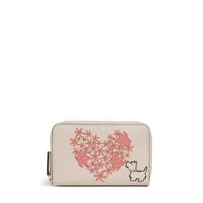 Radley London Love You Lots Medium Zip Around Wallet In White