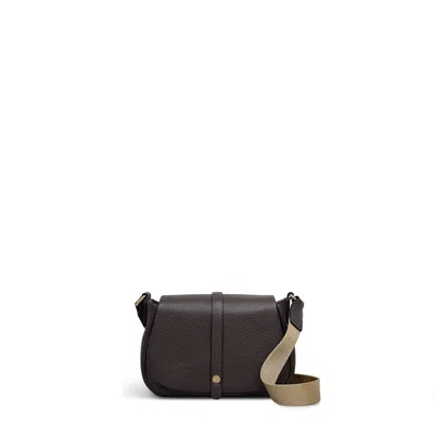 Radley London Lulworth Road Leather Mini Flapover Cross Body Bag In Thunder - 111948 In Brown