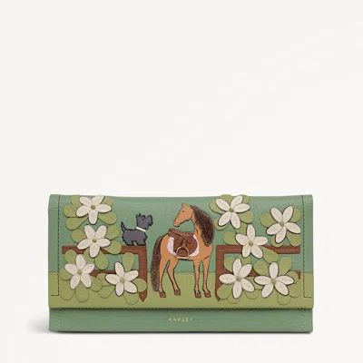 Radley London Lunar New Year - Ss26 Large Flapover Wallet Pistachio - 113177 In Green