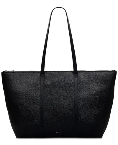 Radley London Lynton Close Extra Large Leather Zip Top Tote In Black
