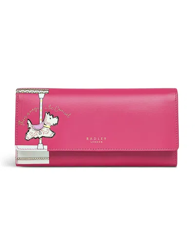 Radley London Magical Carousel Large Flapover Matinee In Coulis