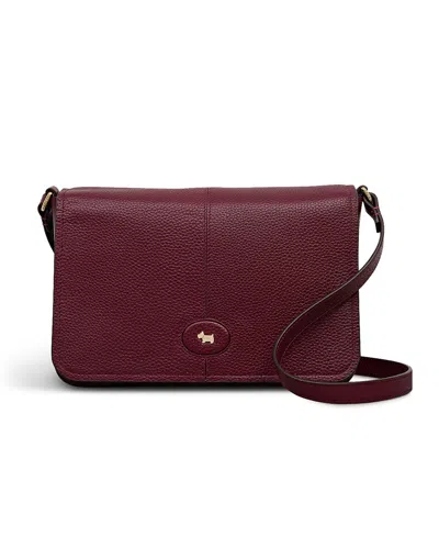 Radley London Maldon Mews Small Flapover Crossbody Bag In Burgundy
