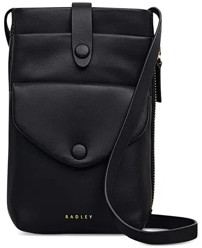 Radley London Mallow Street Mini Phone Crossbody Bag In Black