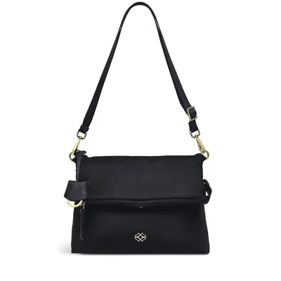 Radley London Mayfair Lane - Faux Croc Leather Medium Flapover Backpack In Black - H7209001