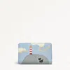 Radley London Medium Smoke Blue Embroidered Purse In Blue