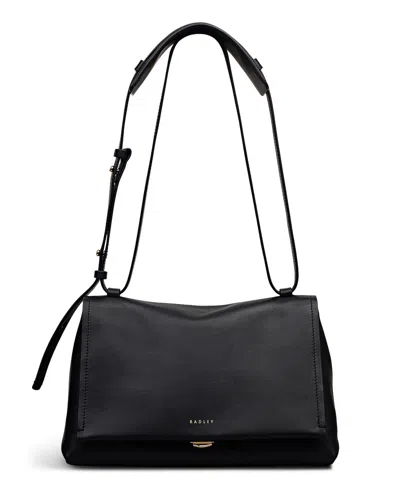 Radley London Mercer Street Small Flap Over Shoulder Bag In Black