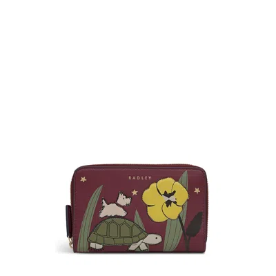 Radley London Midnight Wanderer Medium Zip Around Wallet In Red