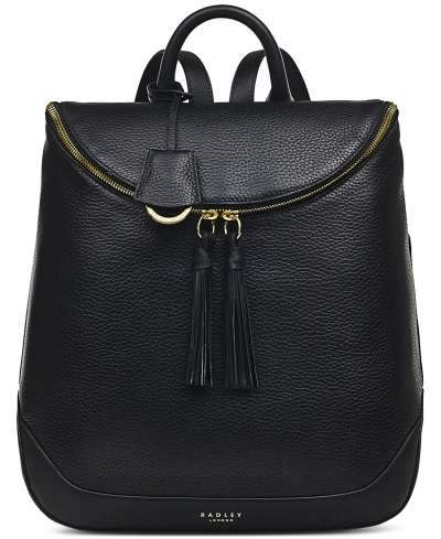 Radley London Milligan Street Medium Zip Around Leather Backpack In Black