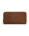 Radley London Mount Row Faux Lizard Zip Around Wallet In Saddle