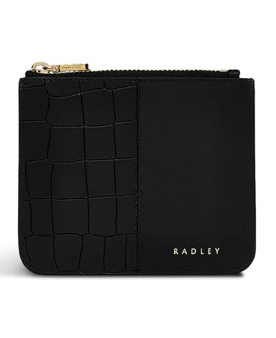Radley London Mount Row Small Zip Top Coin Wallet In Black