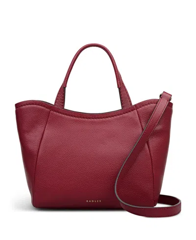 Radley London Muswell Lane Small Zip Top Grab Handbag In Red