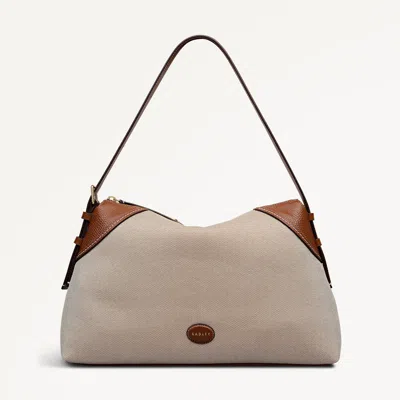 Radley London Natural Large Ziptop Shoulder Bag In Sand