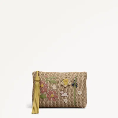 Radley London Natural Medium Ziptop Pouch In Sand