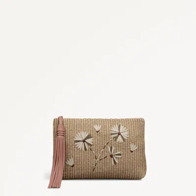 Radley London Natural Medium Ziptop Pouch In Sand