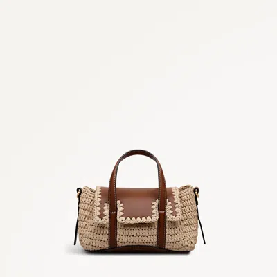 Radley London Natural Small Flapover Grab Bag In Sand