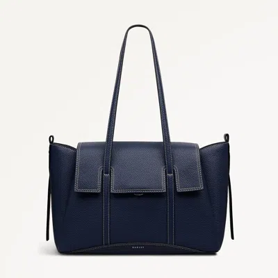 Radley London Naval Medium Flapover Shoulder Bag In Blue