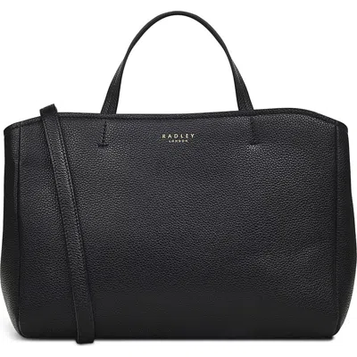Radley London New Haven Road Medium Top Zip Leather Tote Bag In Black
