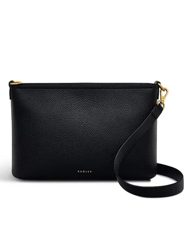 Radley London Newton Avenue Small Zip Top Crossbody Bag In Black