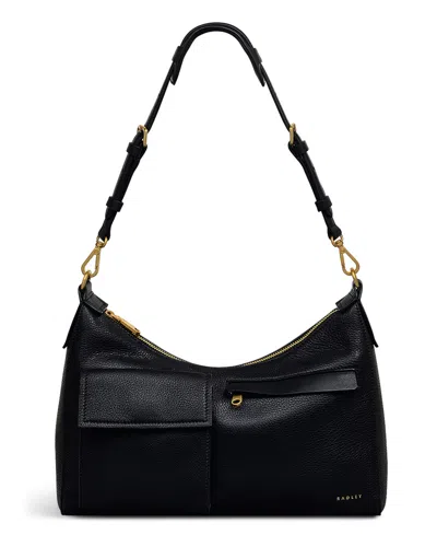 Radley London Norbury Close Small Zip Top Shoulder Bag In Black