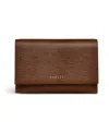 Radley London Oak Street Faux Lizard Flap Over Wallet In Saddle