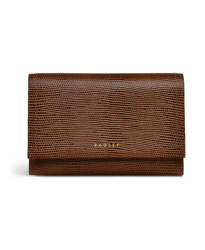 RADLEY LONDON OAK STREET FAUX LIZARD FLAP OVER WALLET
