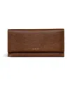 Radley London Oak Street Faux Lizard Flap Over Wallet In Saddle