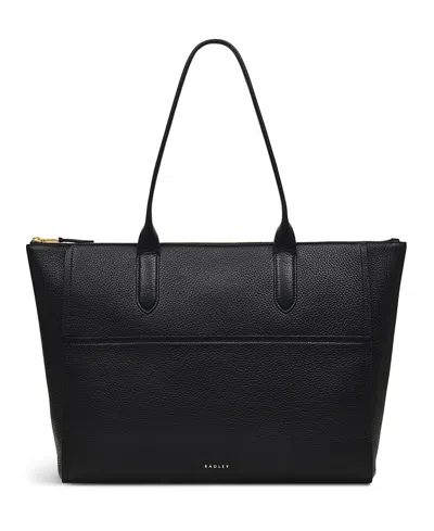 Radley London Oak Street-medium Zip Top Tote Bag In Black