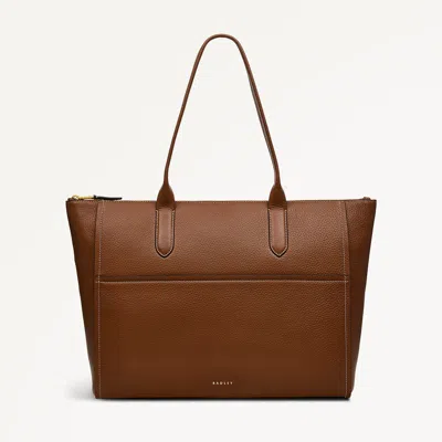 Radley London Radley Oak Street Medium Ziptop Tote Bag In Brown