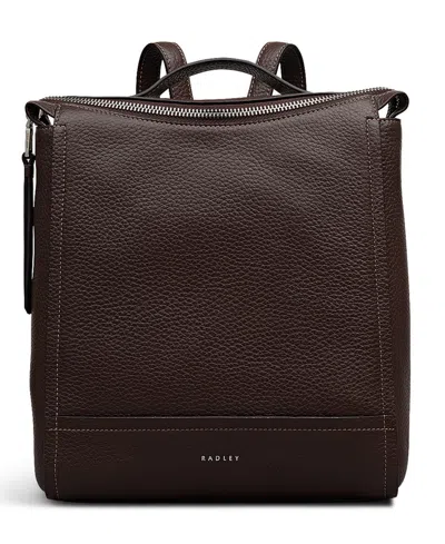 Radley London Oak Street Small Zip Top Backpack Bag In Brown