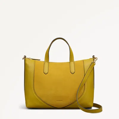 Radley London Ochre Medium Ziptop Grab Bag In Yellow