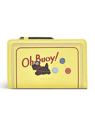 Radley London Oh Bouy- Large Flap Over Matinee Wallet In Panna Cotta